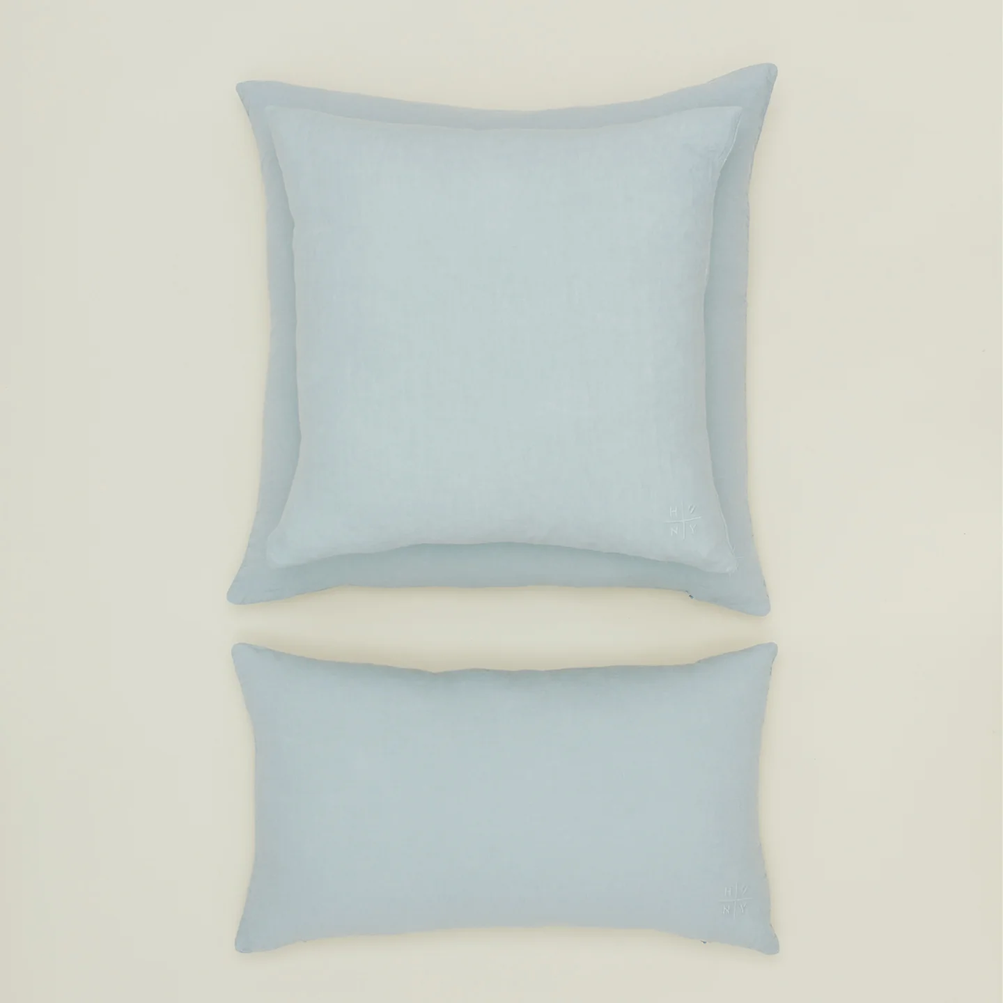 Simple Linen 22x22 Pillow - Sky - Image 2