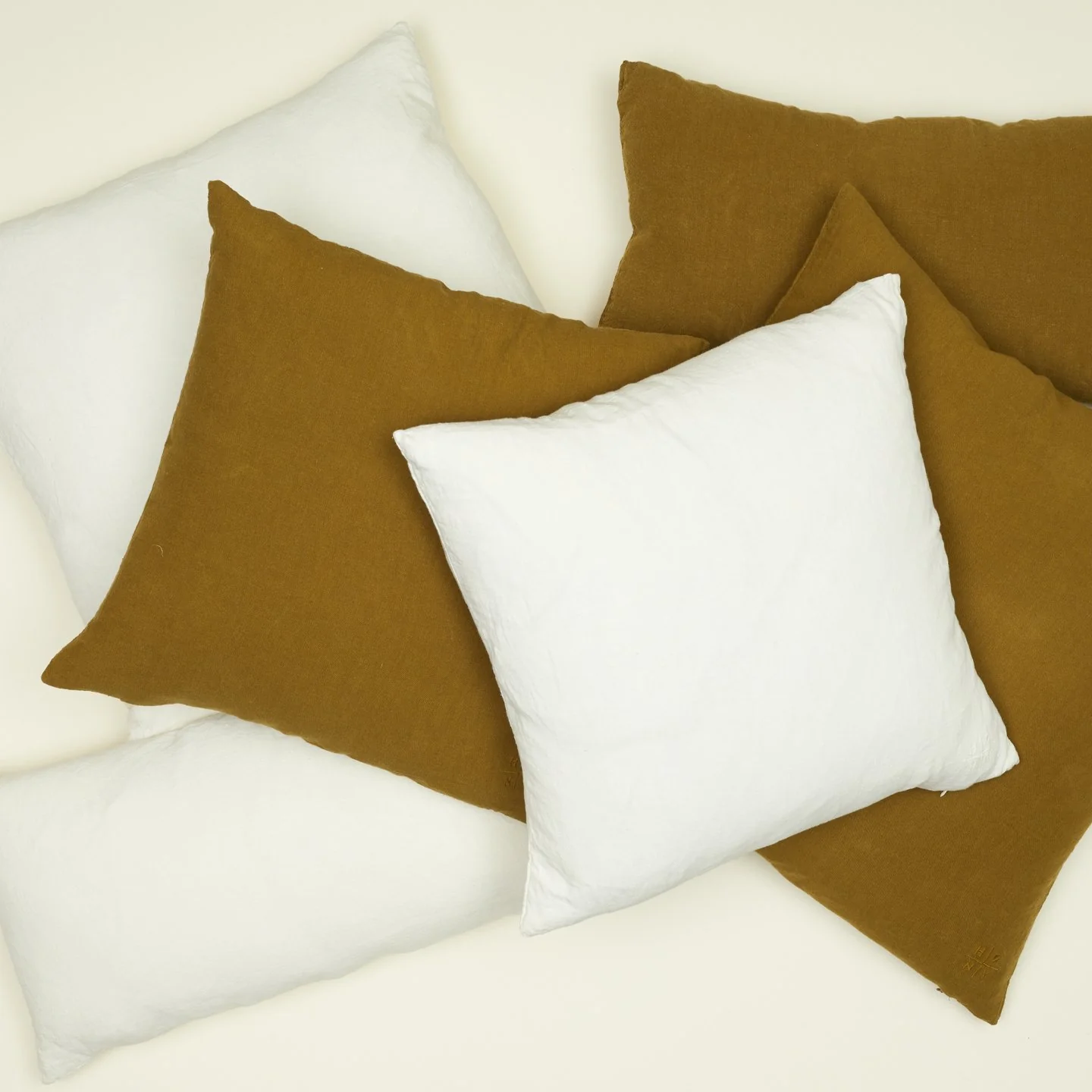 Simple Linen Euro Sham - Ivory - Image 3