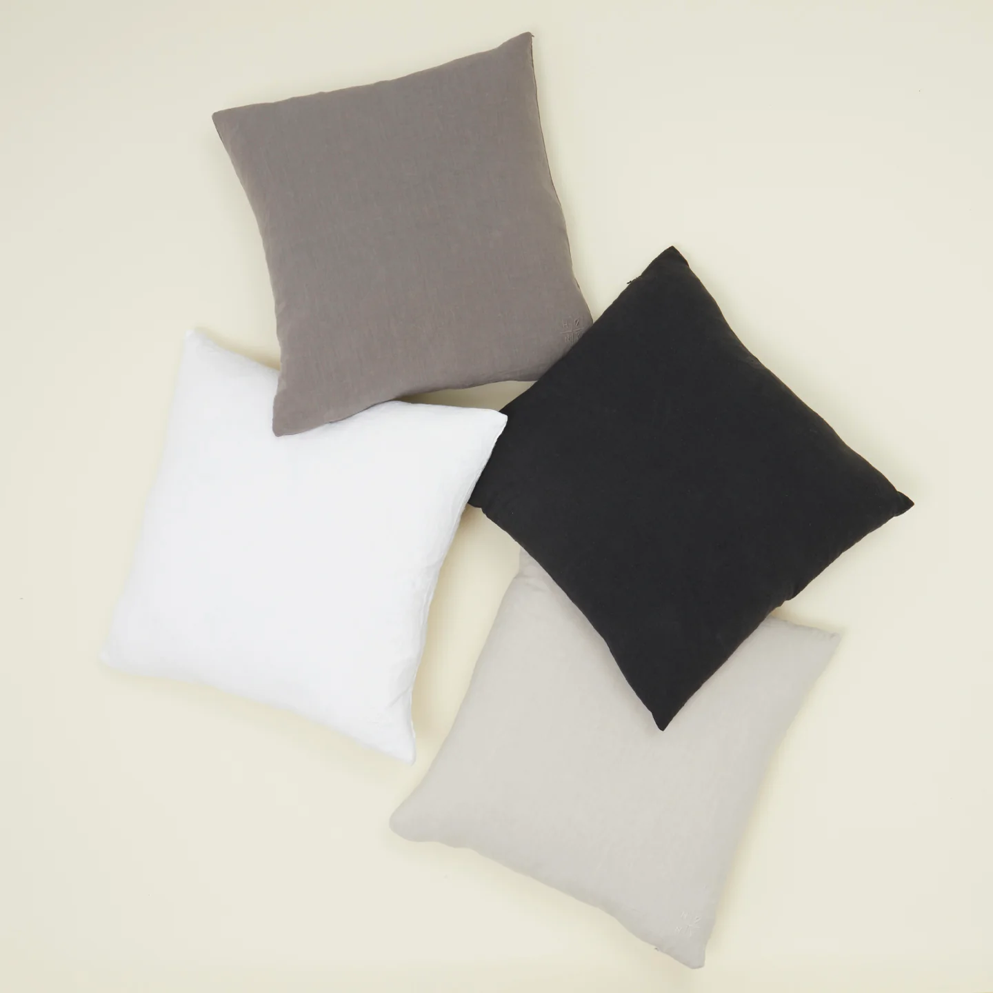 Simple Linen Euro Sham - Light Grey - Image 3