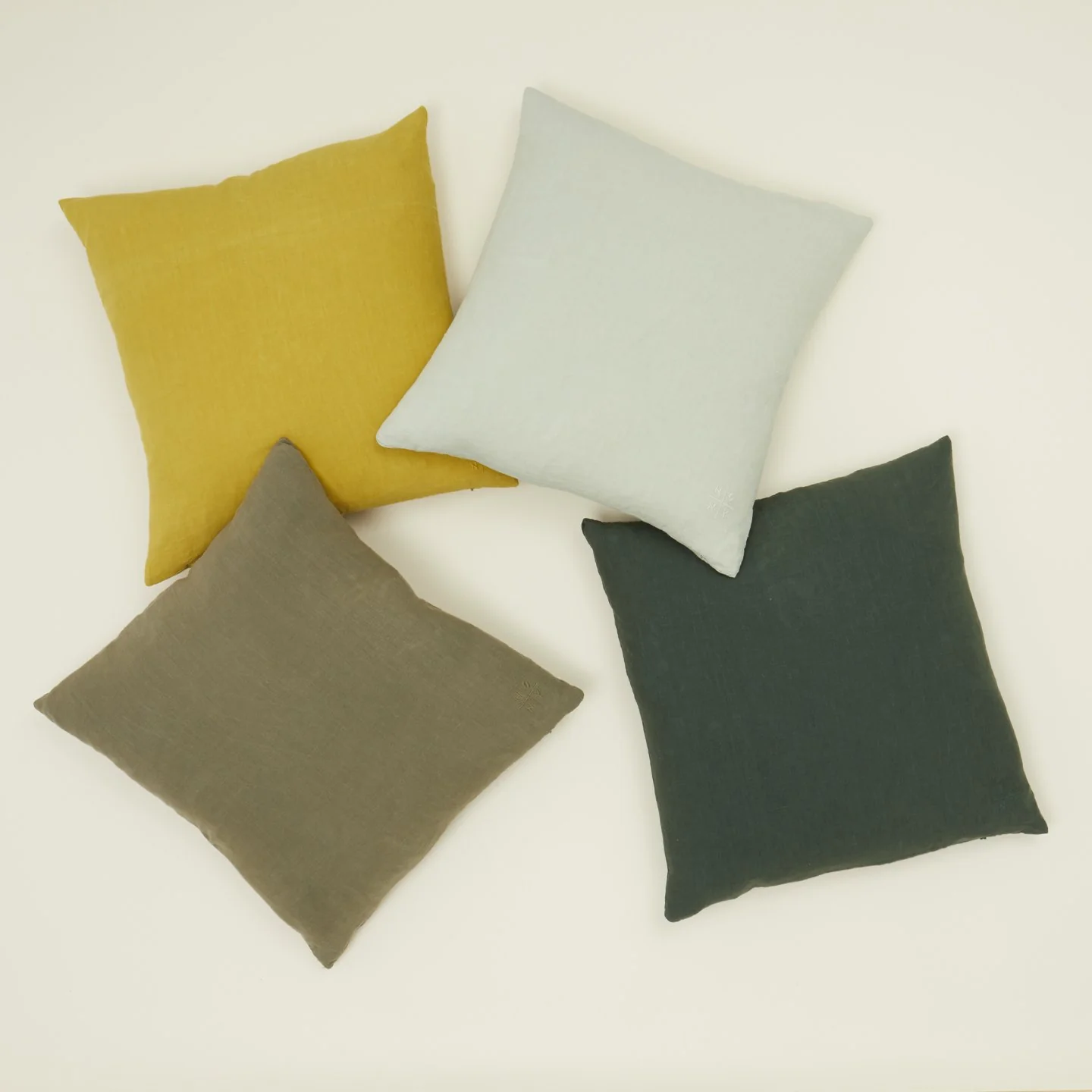 Simple Linen Euro Sham - Olive - Image 3