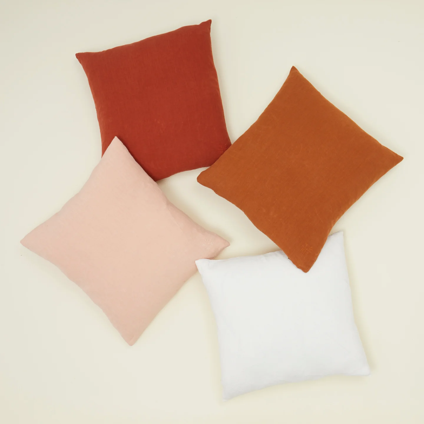 Simple Linen Euro Sham - Terracotta - Image 3