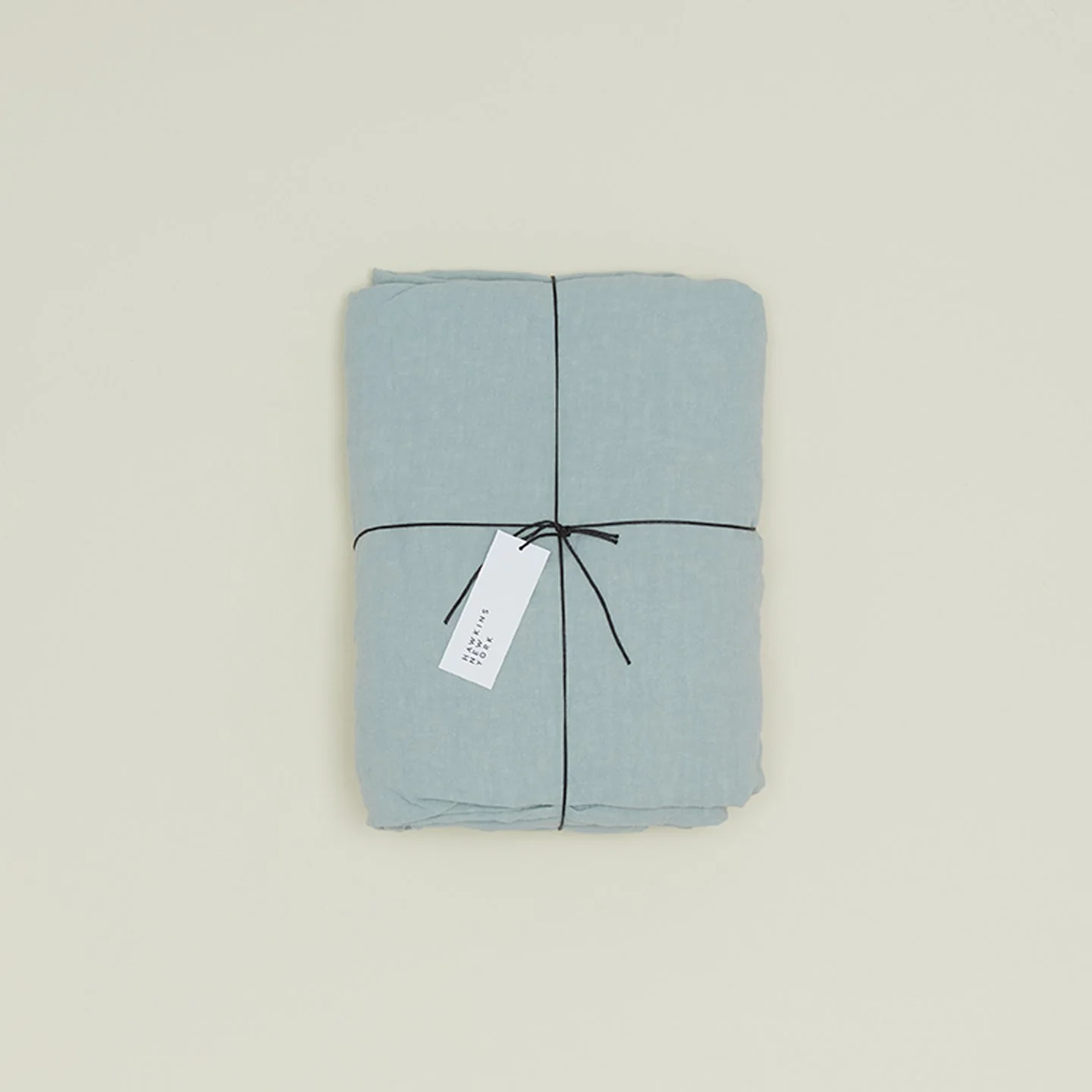 Simple Linen Fitted Sheet - Sky - Image 4