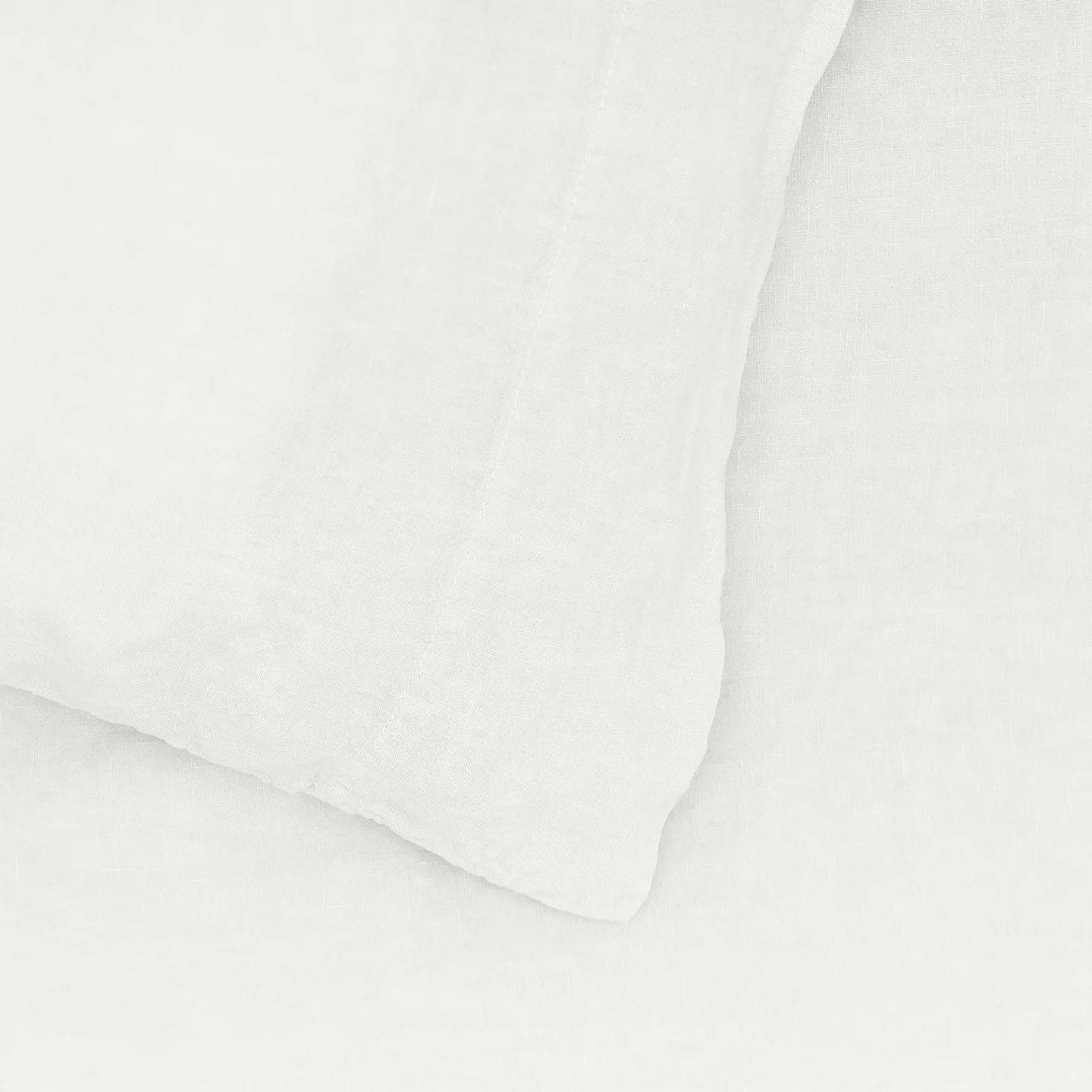 Simple Linen Pillowcases, Set of 2 - White - Image 3