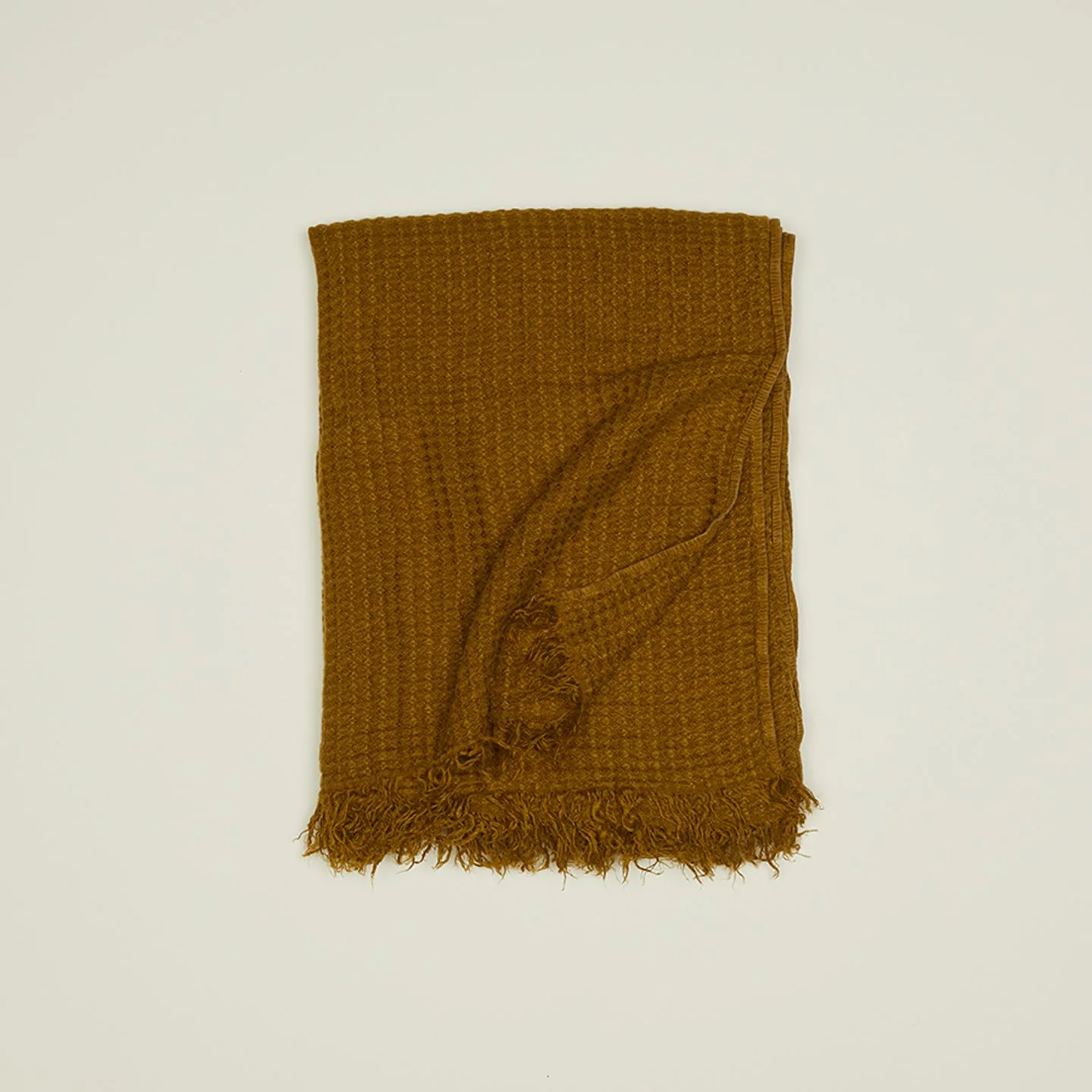 Simple Linen Throw - Bronze