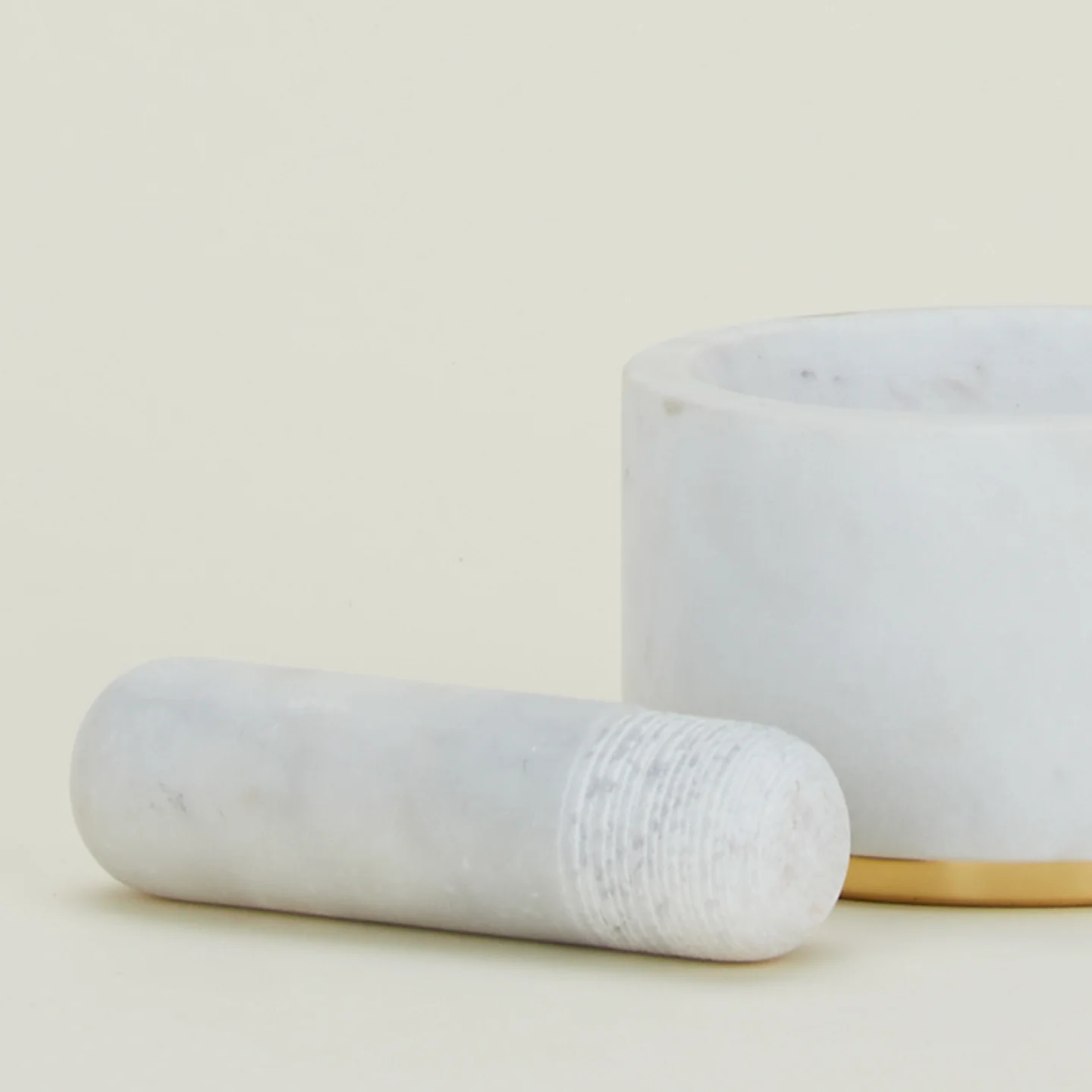 Simple Marble Mortar + Pestle - Image 3