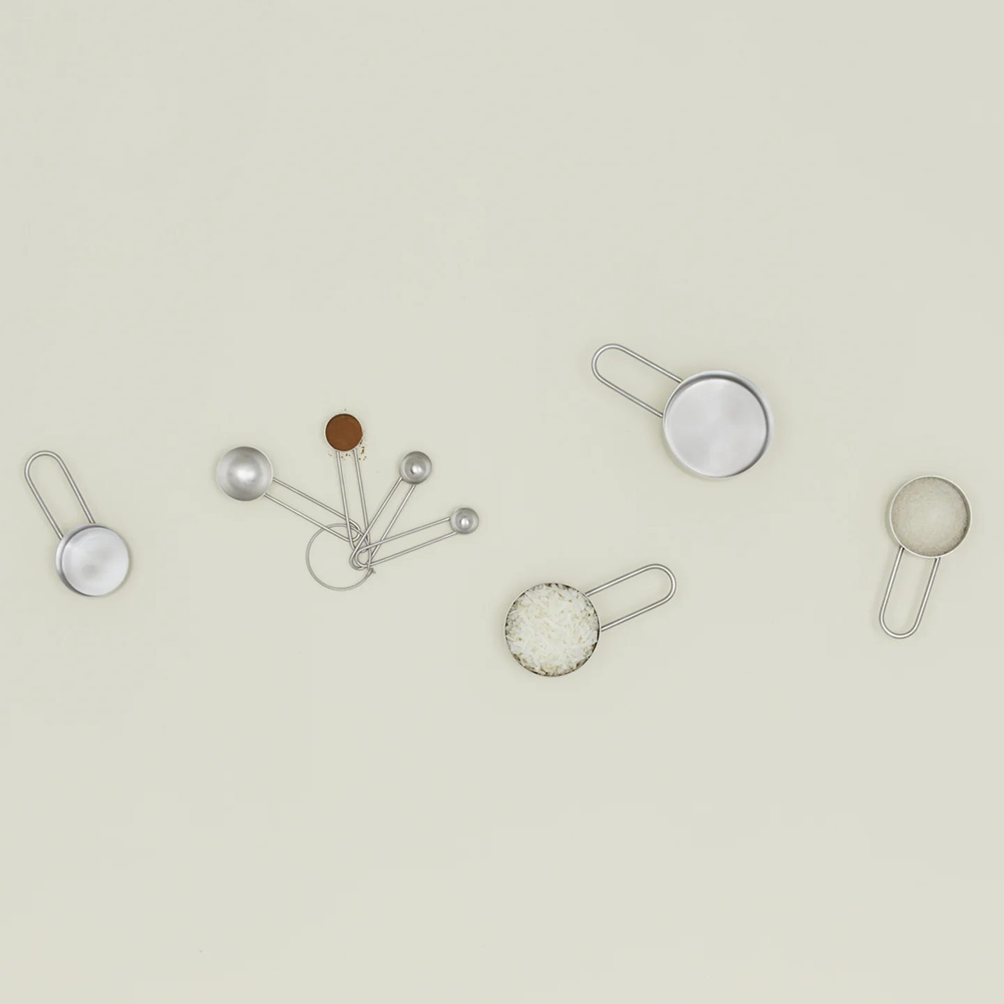 Simple Measuring Spoons - Silver - Image 4