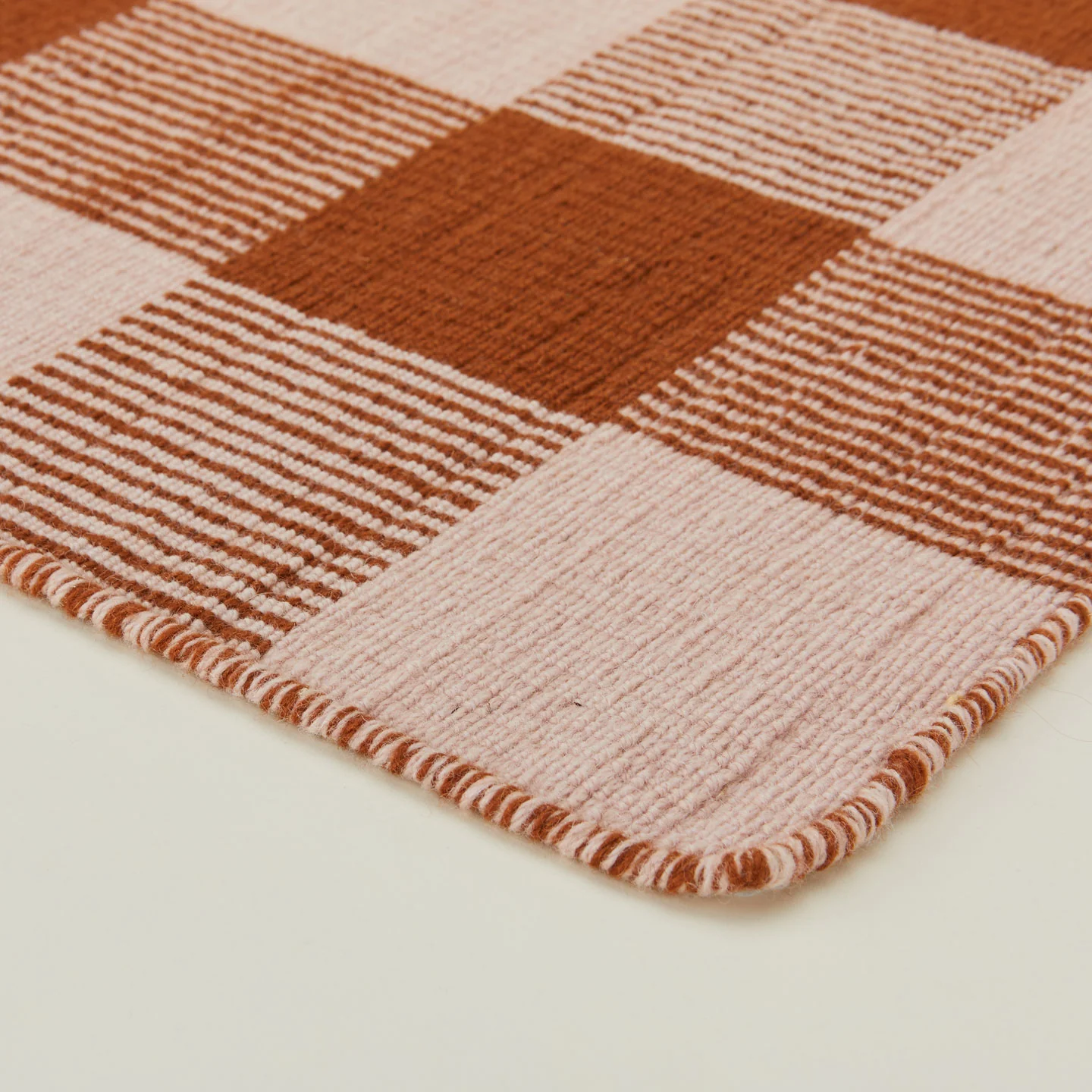 Simple Plaid Runner - Blush/Terracotta - Image 2
