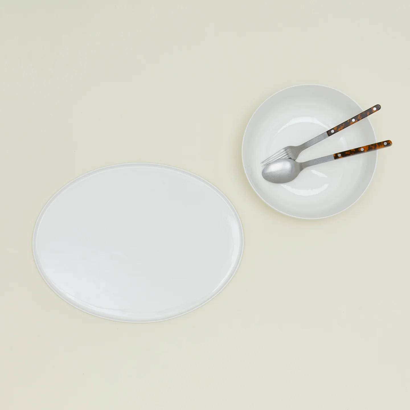 Simple Porcelain Serveware, 2 Piece Set - Image 3