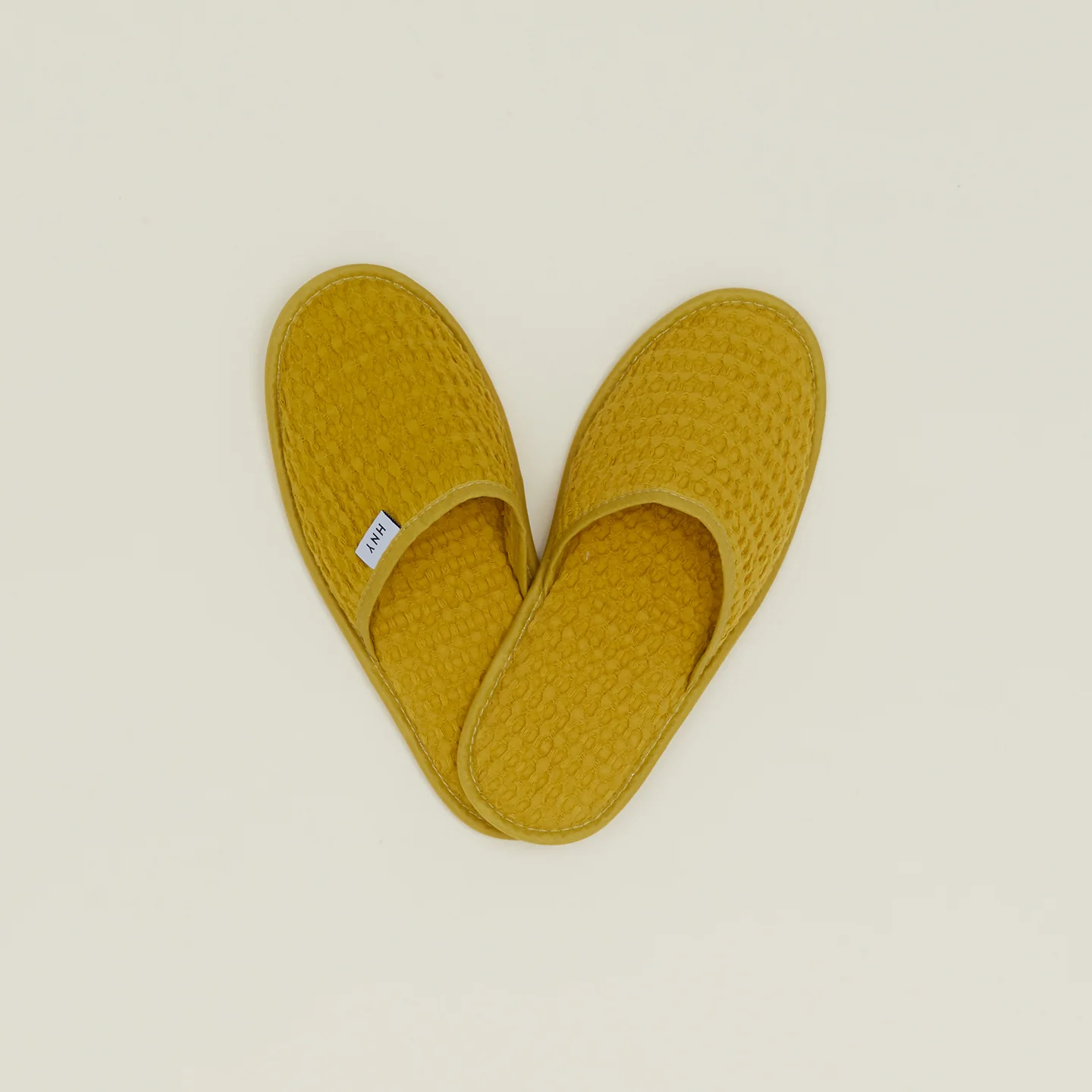 Simple Waffle Slippers - Mustard - Image 2