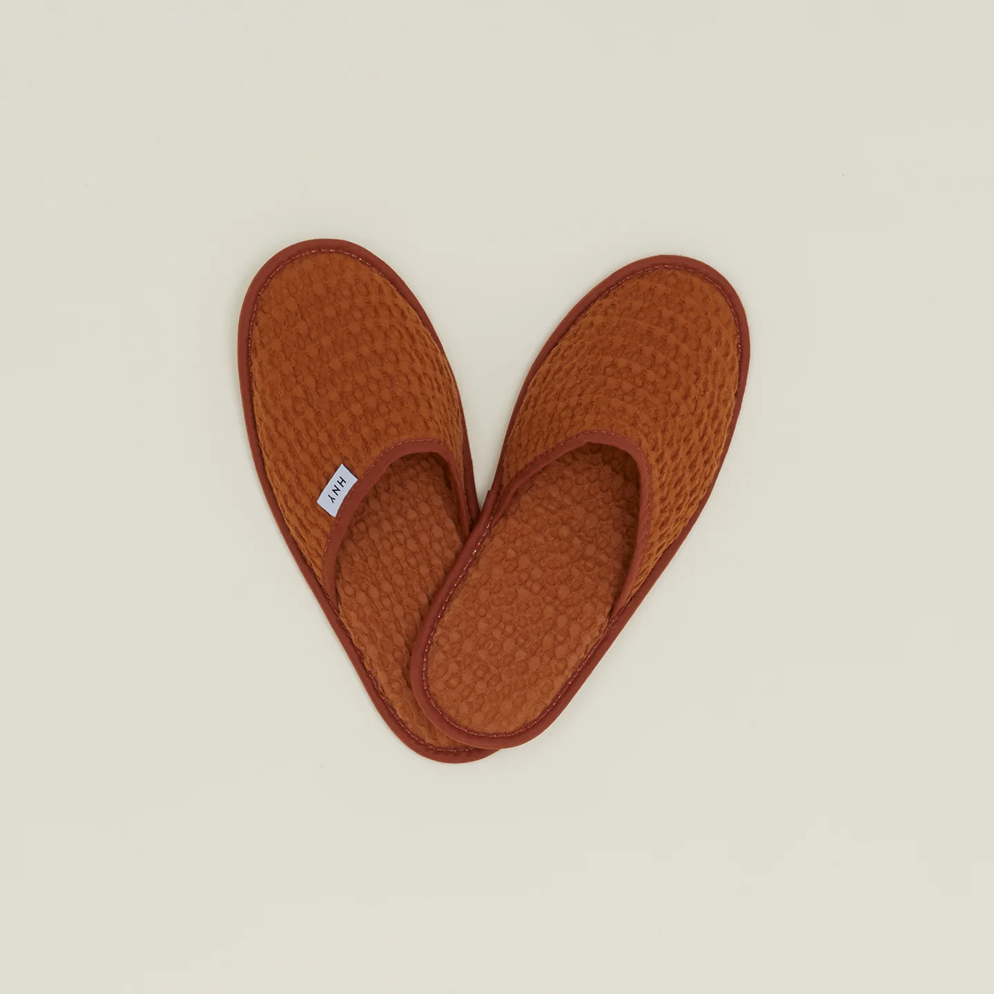 Simple Waffle Slippers - Terracotta - Image 2