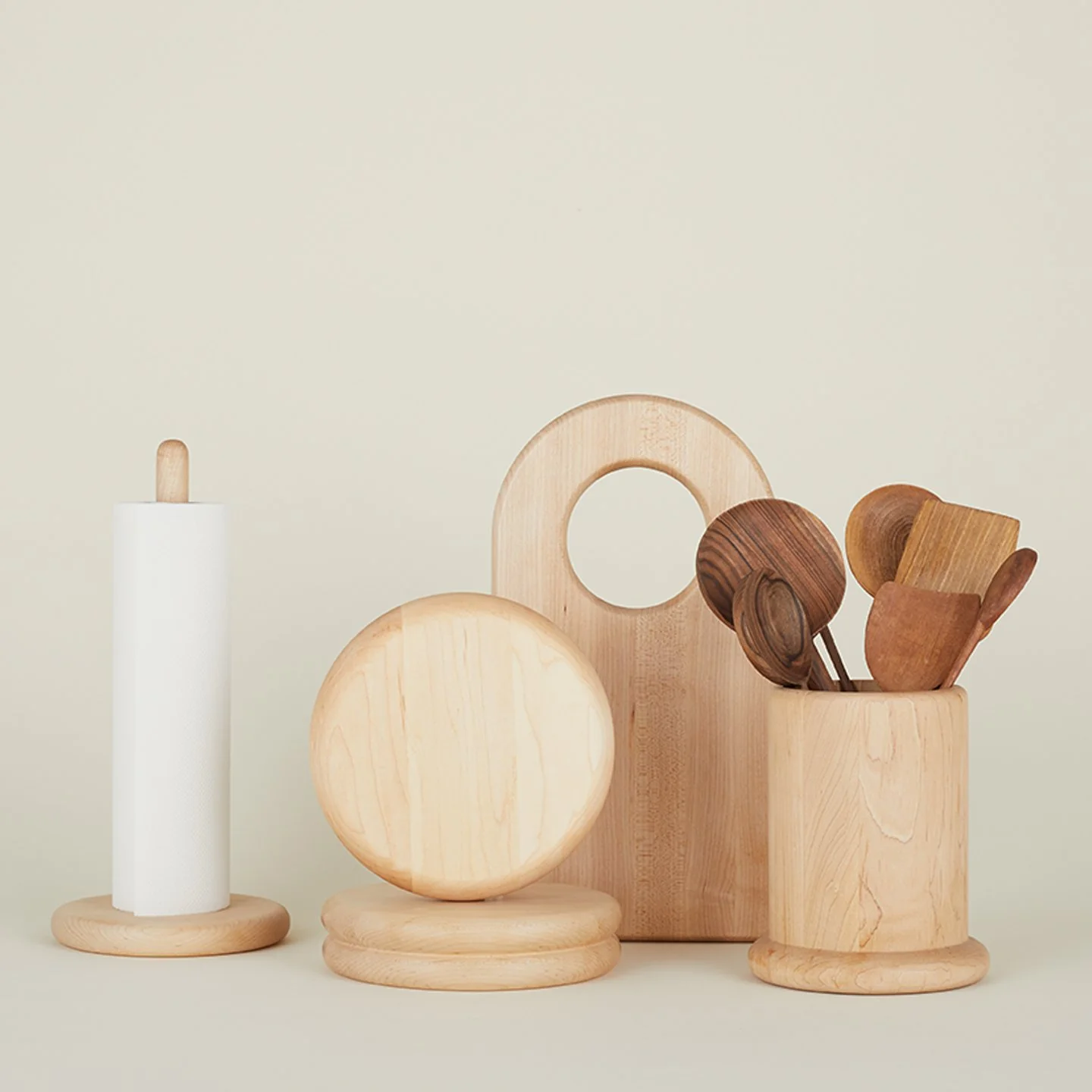 Simple Wood Paper Towel Holder - Image 3