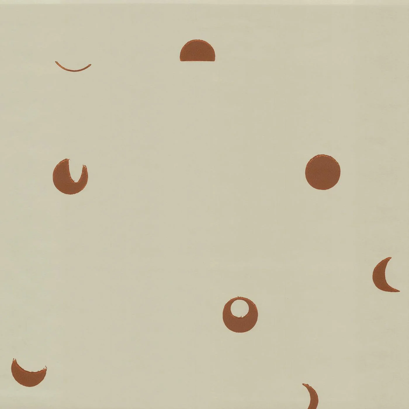 Spaced Moons Wallpaper - Bone