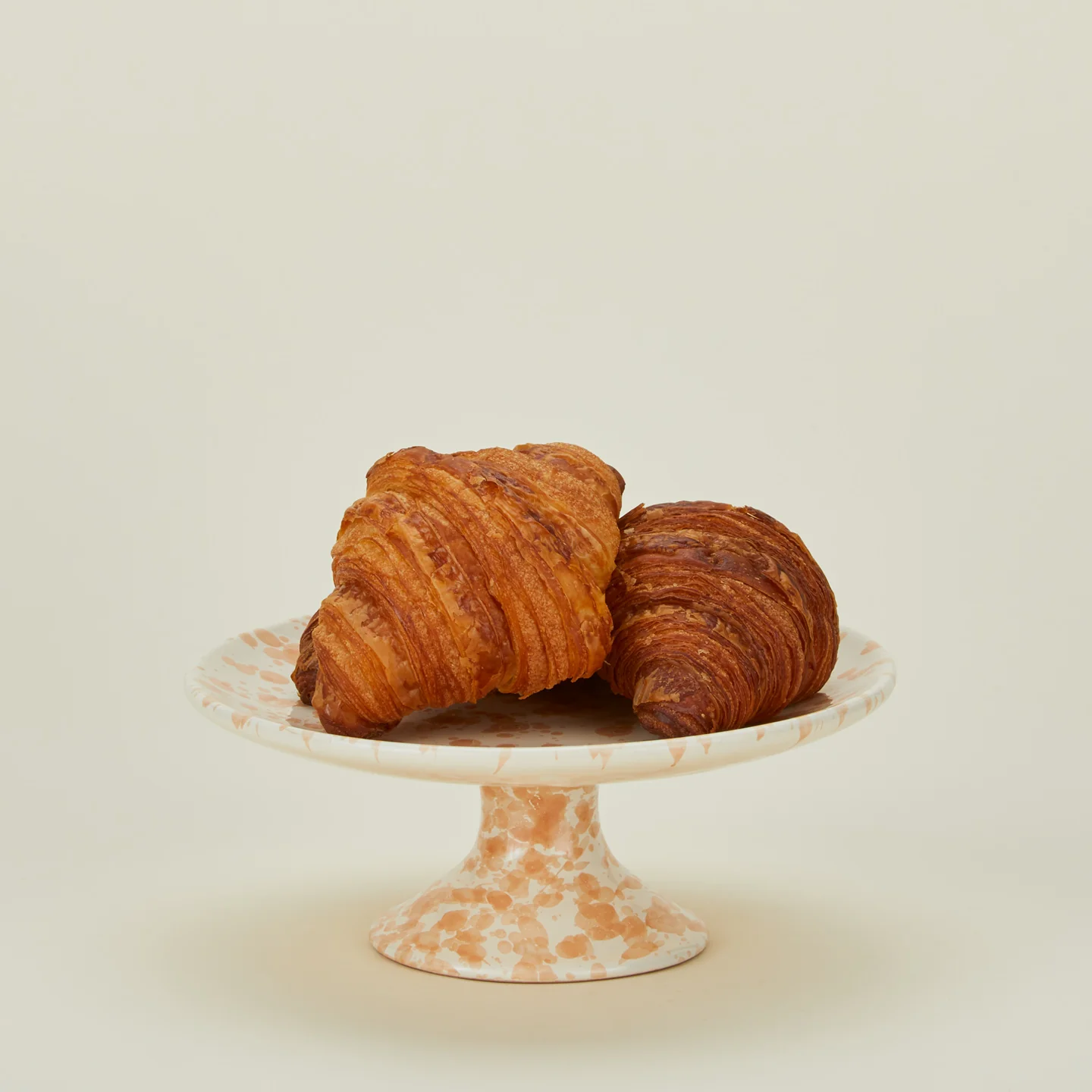 Splatter Cake Stand - Tan/Ivory - Image 2