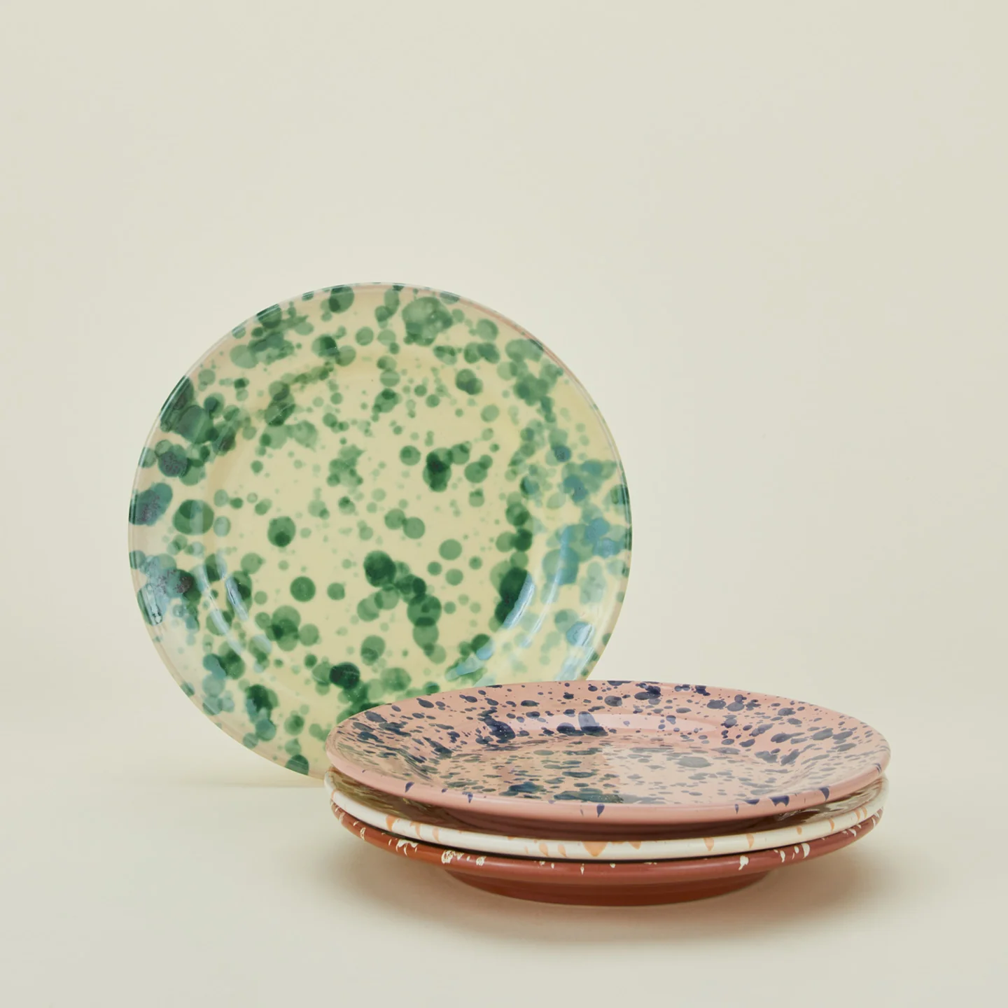Splatter Dinner Plate - Terracotta/Cream - Image 6