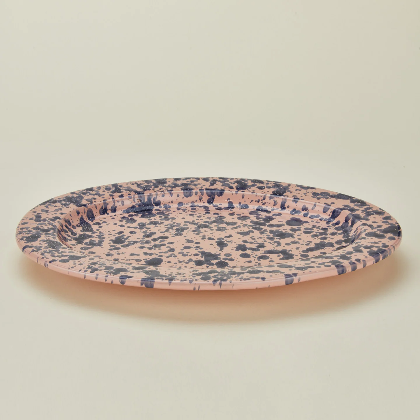 Splatter Oval Platter - Pink/Blue - Image 4