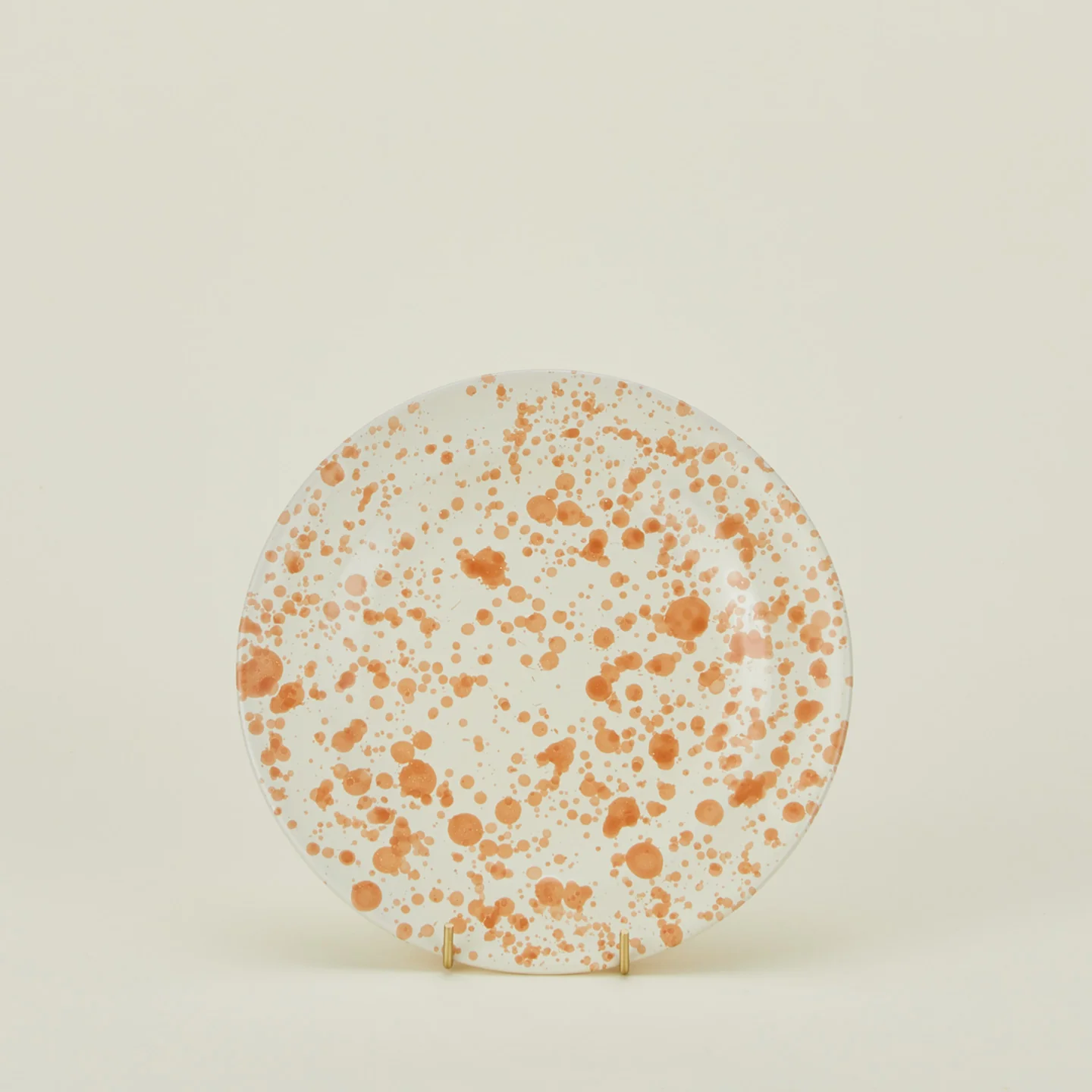 Splatter Salad Plate - Tan/Ivory