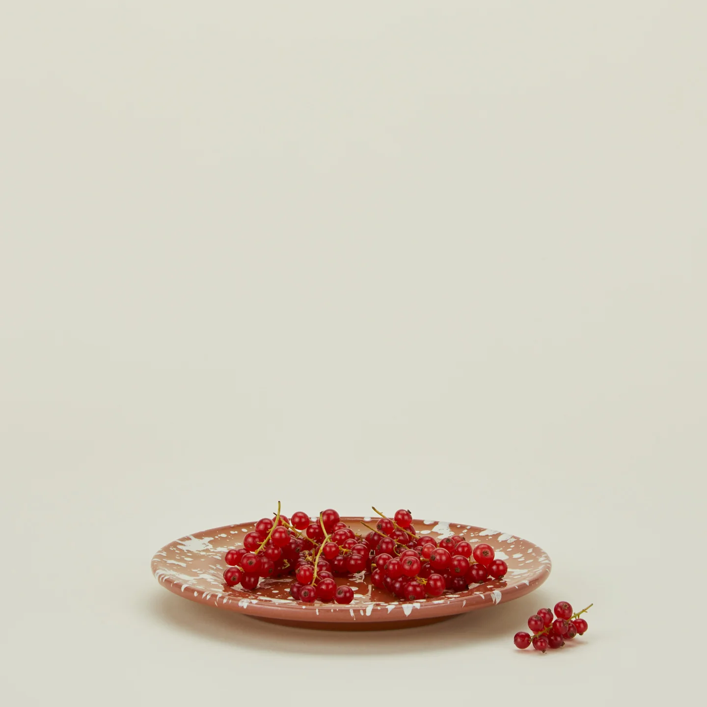 Splatter Salad Plate - Terracotta/Cream - Image 2