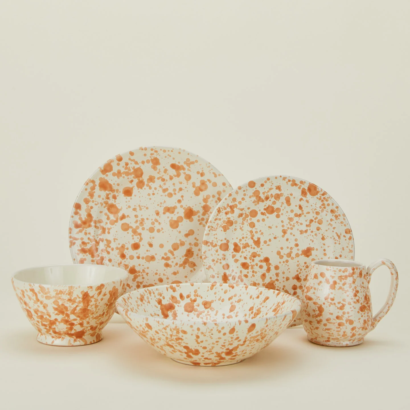 Splatter Small Bowl - Tan/Ivory - Image 6
