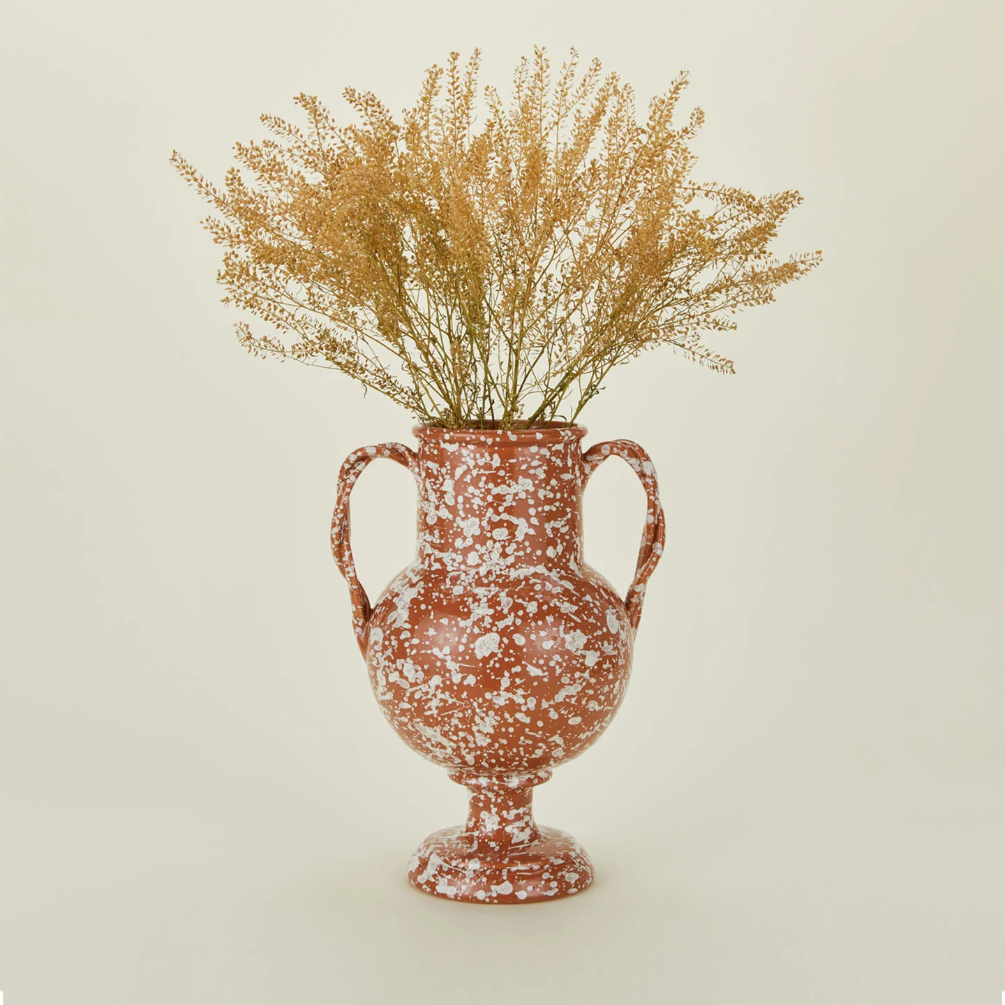 Splatter Verona Vase - Terracotta/Cream - Image 4