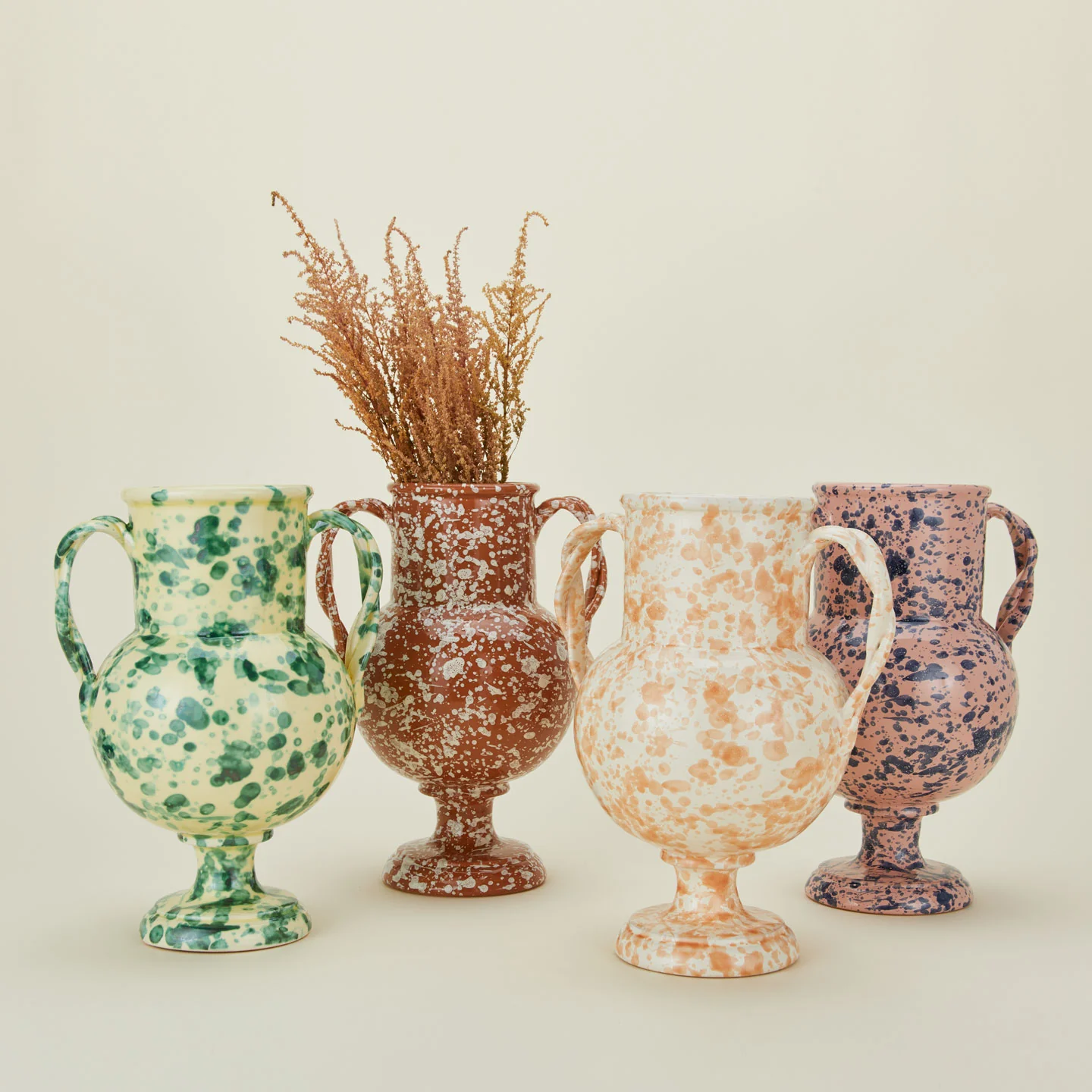 Splatter Verona Vase - Yellow/Green - Image 8