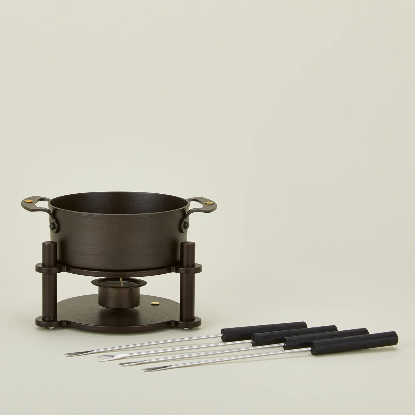 Spun Iron Fondue Pot - Image 3