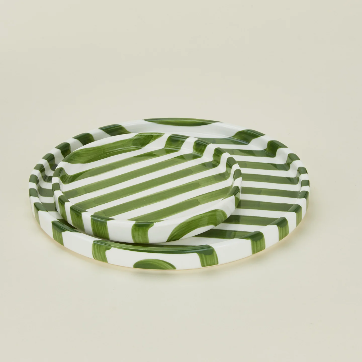 Striped Mini Plate - Olive - Image 6