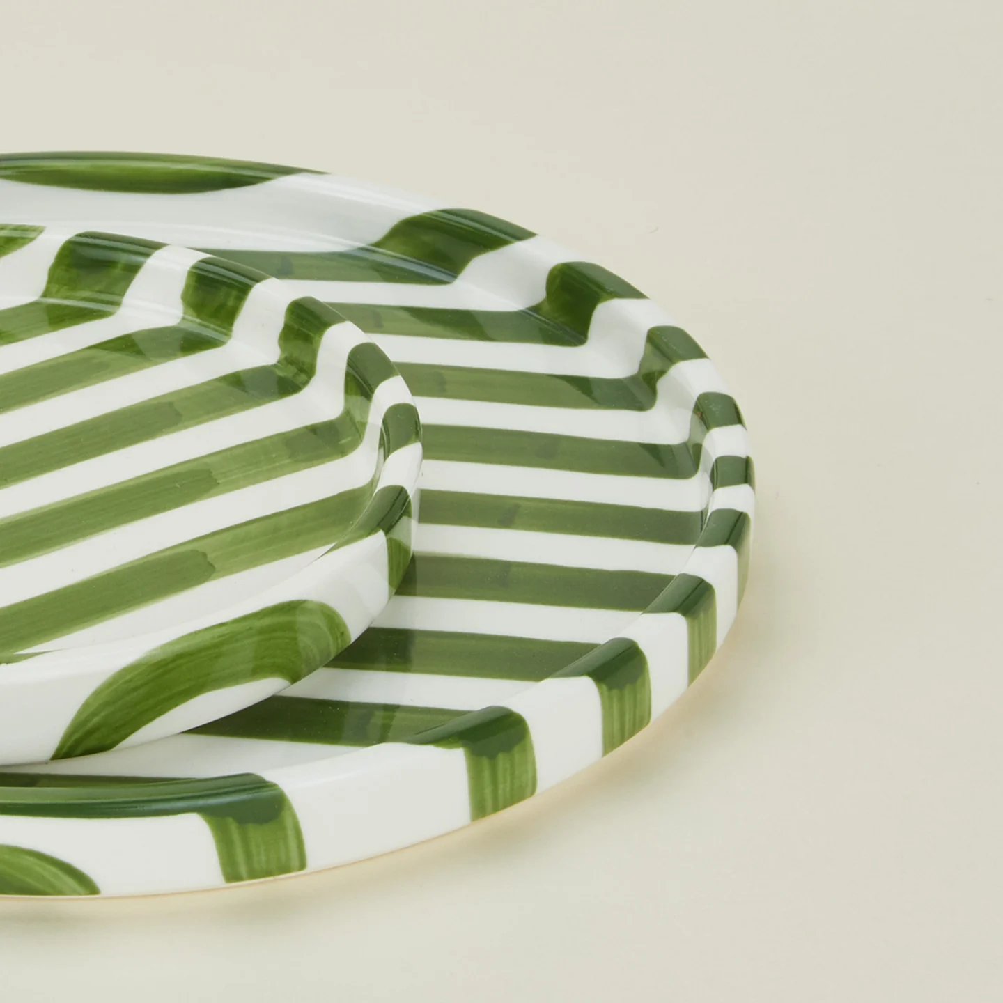 Striped Mini Plate - Olive - Image 7