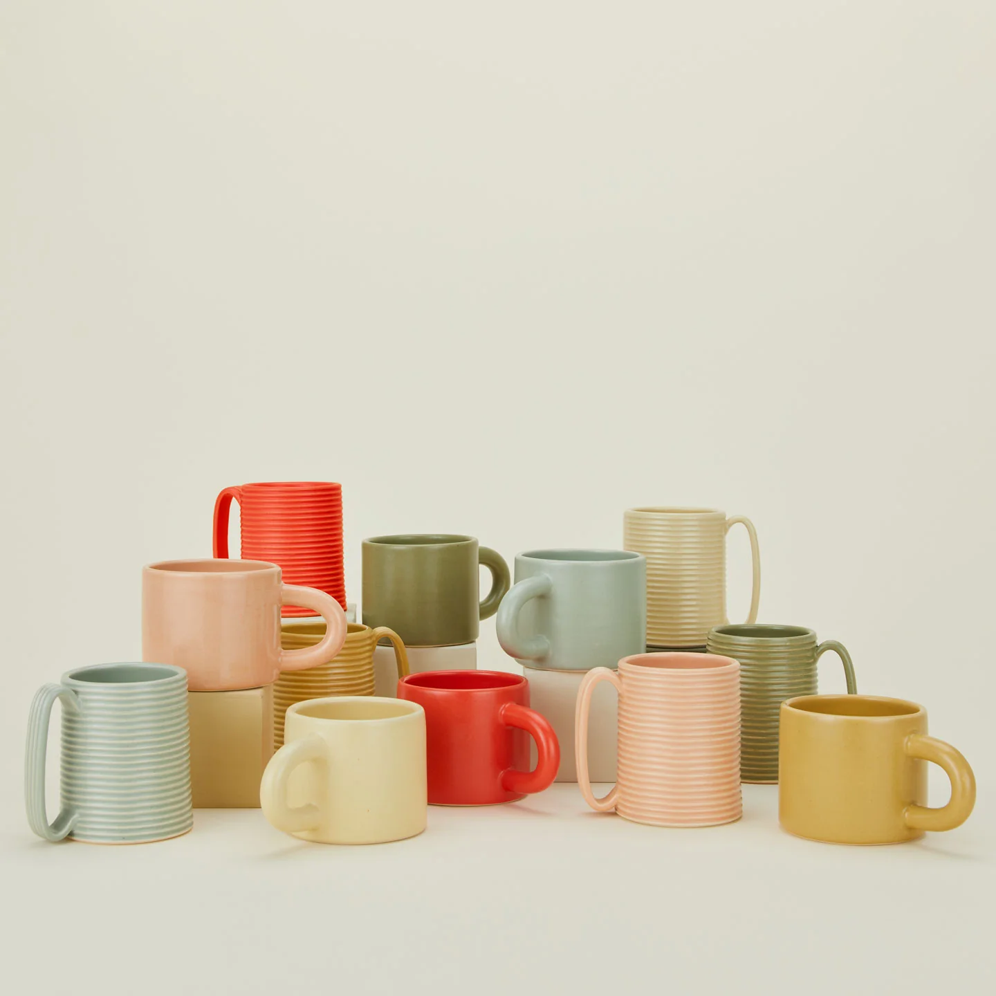 Tall Ribbed Mug - Blush - Image 3