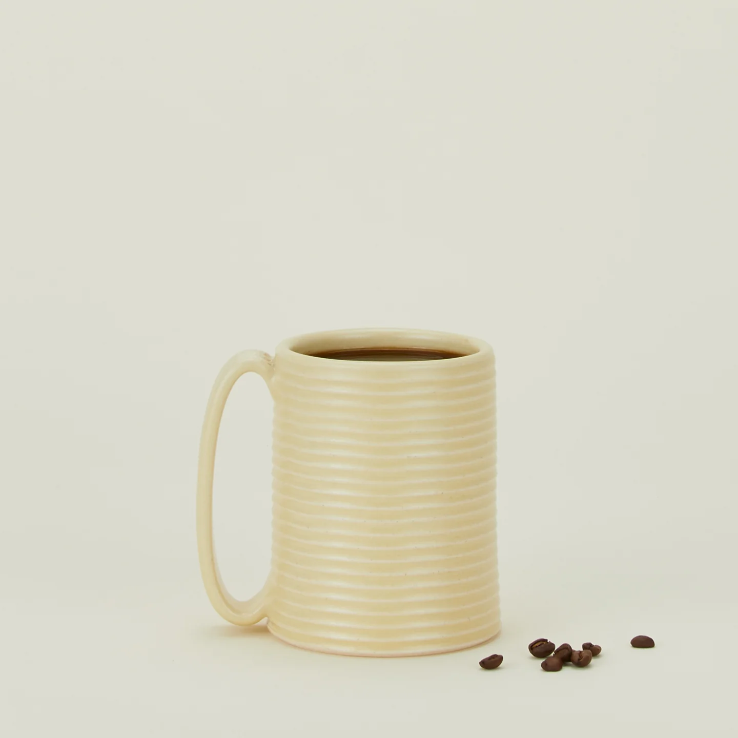 Tall Ribbed Mug - Butter - Image 2
