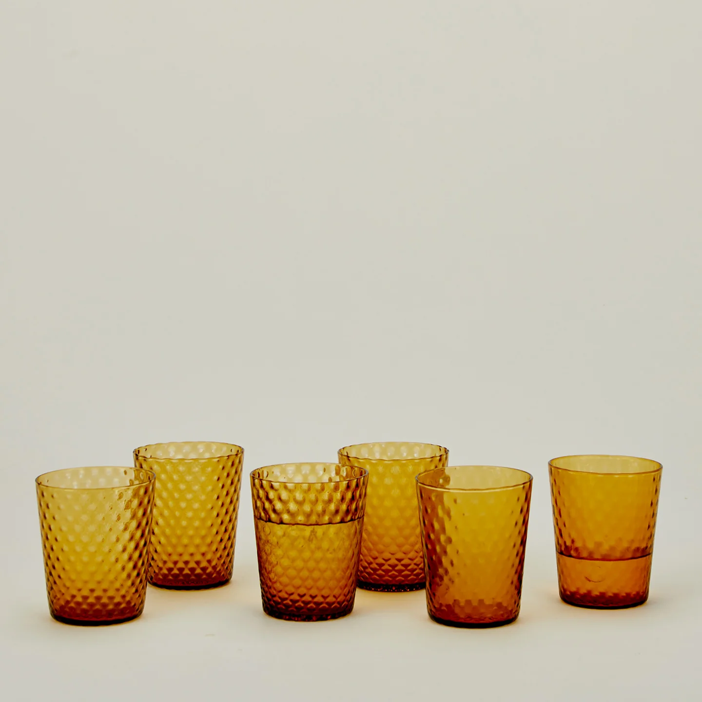 Veneziano Tumbler, Set of 6 - Amber - Image 3