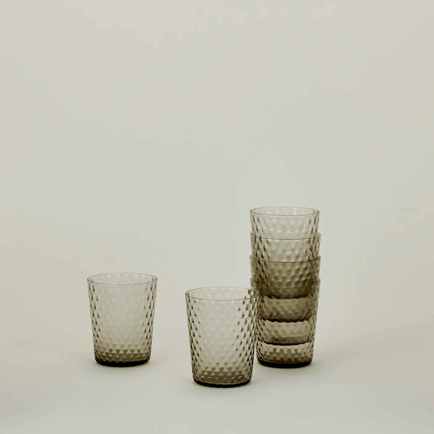 Veneziano Tumbler, Set of 6 - Grey