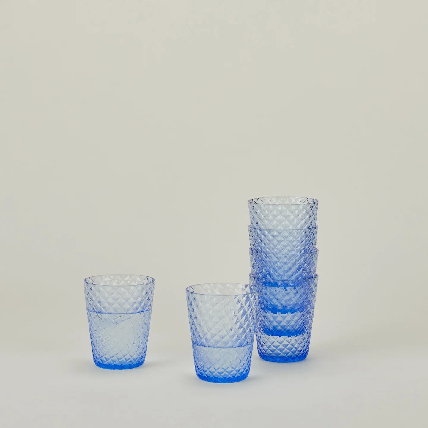 Veneziano Tumbler, Set of 6 - Light Blue - Image 2