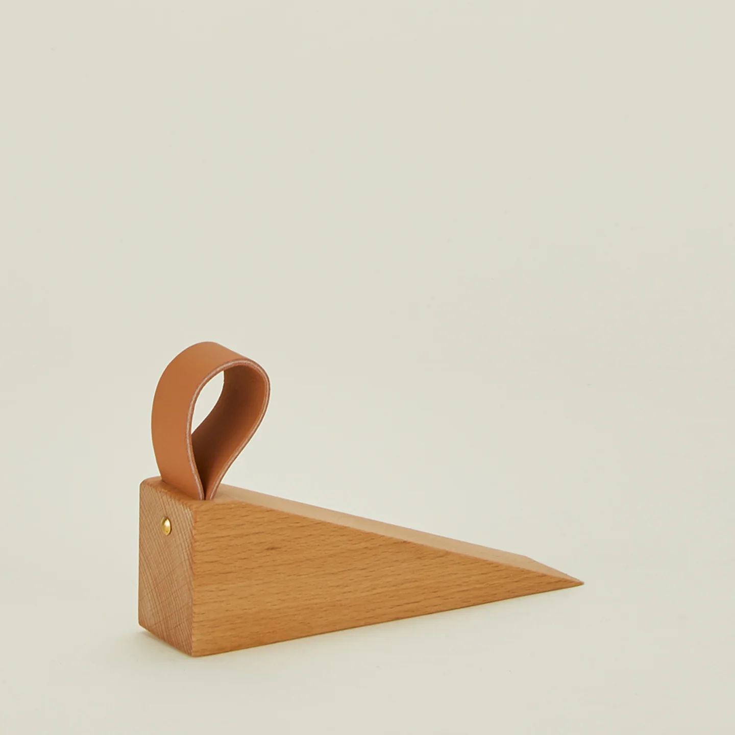Wood + Leather Door Stopper - Image 2