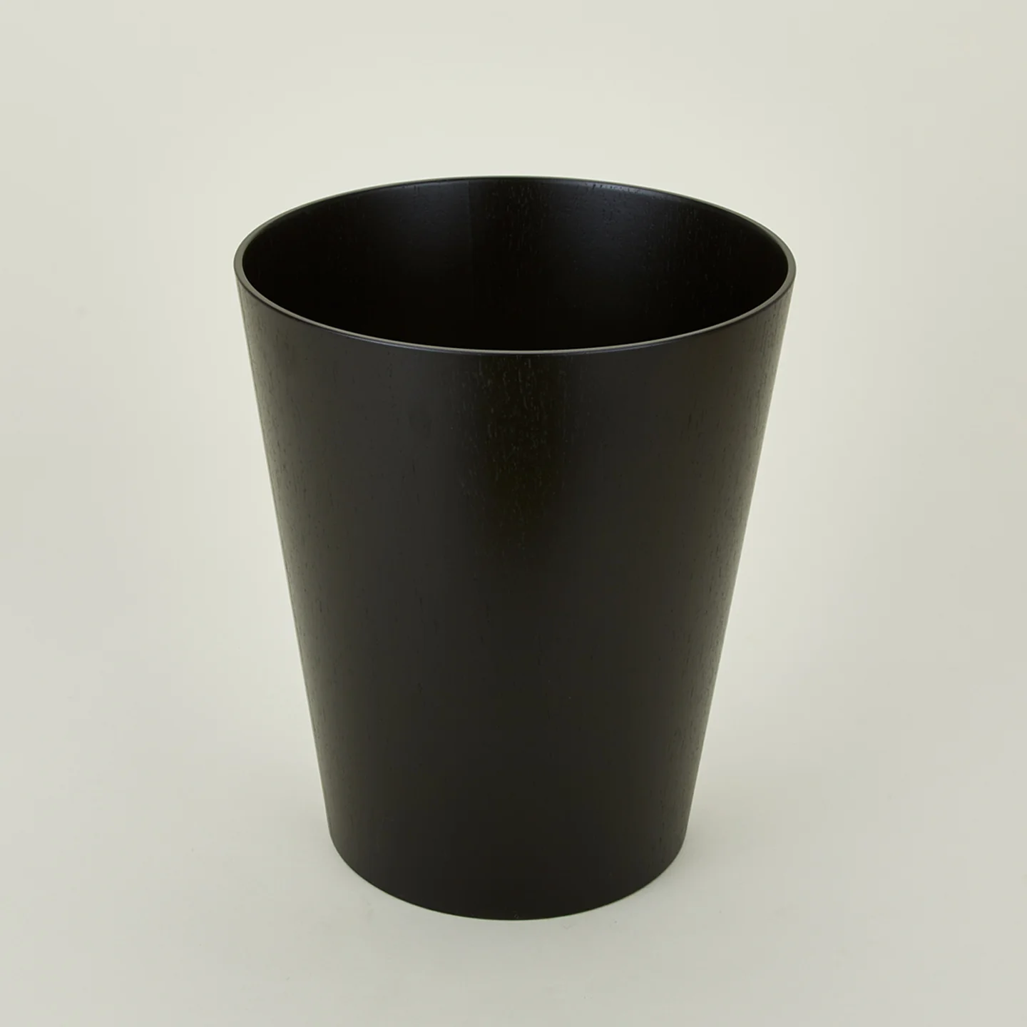 Tapered Wooden Wastebasket - Dark - Image 3