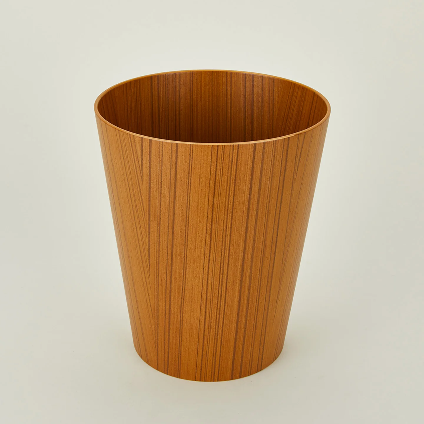 Tapered Wooden Wastebasket - Natural - Image 3